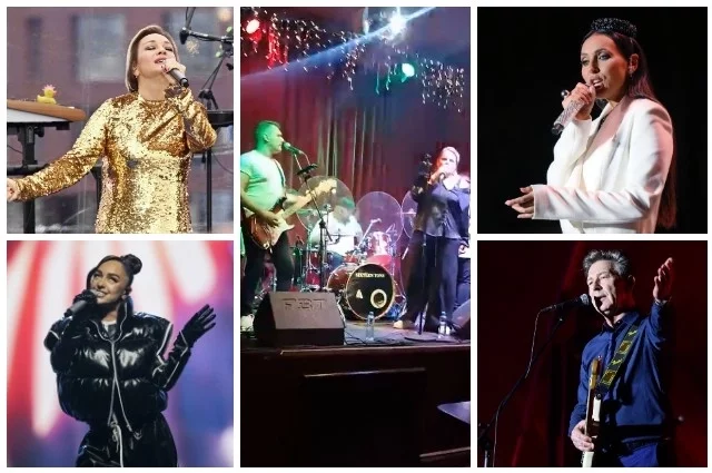 Татьяна Буланова, группа «ЧеГевара», Алсу, Мари Краймбрери, Валерий Сюткин. 