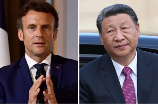 Эммануэль Макрон, Си Цзиньпин.