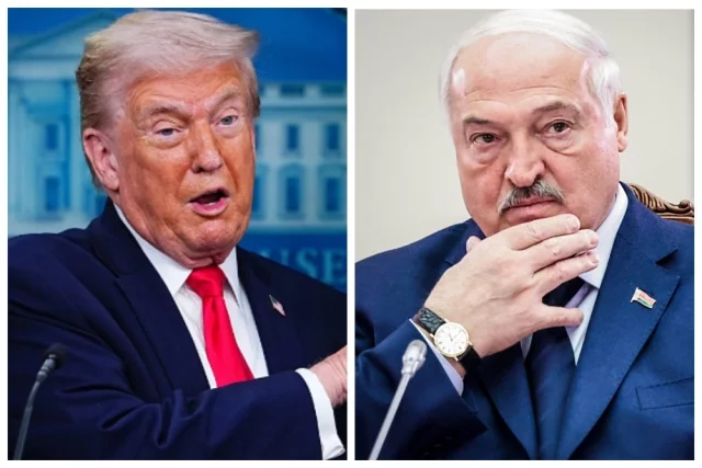 Александр Лукашенко (справа) подтвердил свое согласие вступить в Совет мира Дональда Трампа.