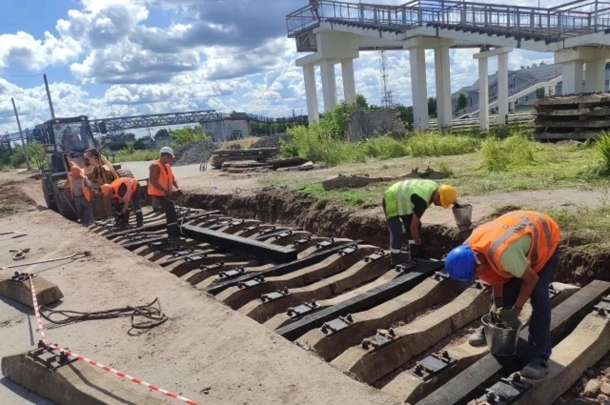 Завершилась реконструкция железнодорожных путей цементного завода