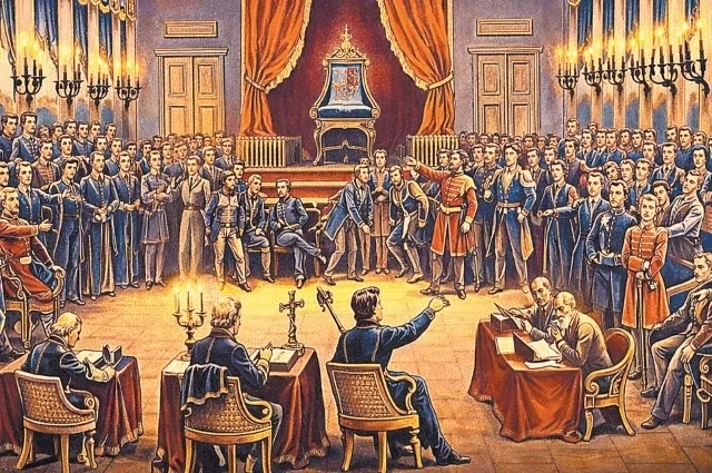 Заседание сейма царства Польского 25 января 1831 года, лишившего российского императора Николая I прав на польский престол.