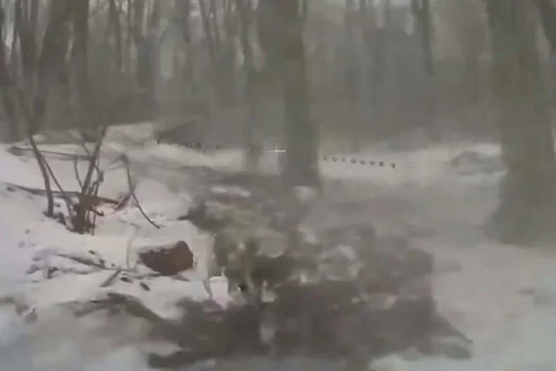 Уничтожение терминала связи Starlink.