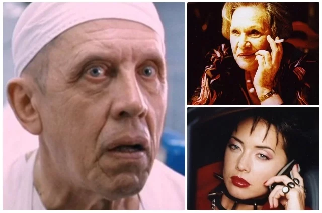 Валерий Золотухин, Римма Маркова, Жанна Фриске в фильме «Дневной дозор», 2005 г.