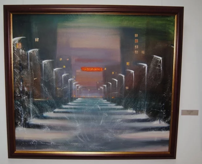 Тихая зимняя улица.