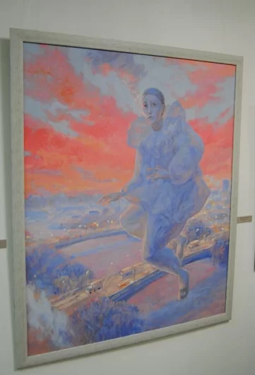 Эта картина показывает тот самый первый морозный день. когда температура воздуха опускается до критических отметок, а на ресницах появляется иней.