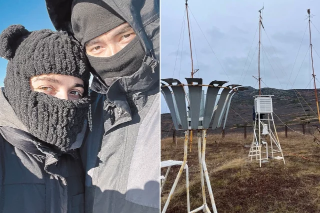 Андрей, начальник метеостанции, и Алиса, техник-метеоролог. 