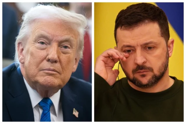 Дональд Трамп и Владимир Зеленский.