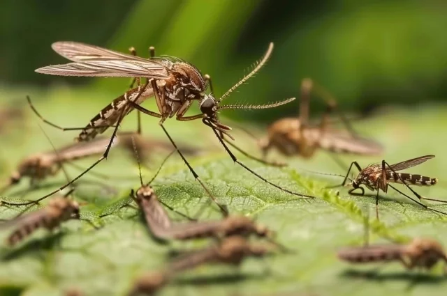 Комары переносят вирус от человека к человеку