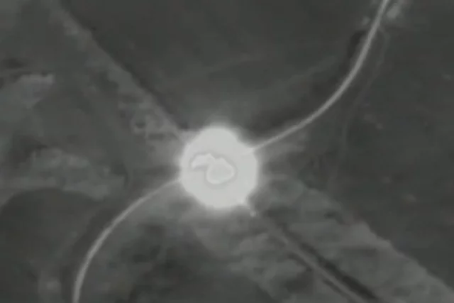 Боевая работа гаубичной артиллерии на ореховском направлении.