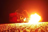 Боевая работа РСЗО Ураган на Запорожском направлении. 