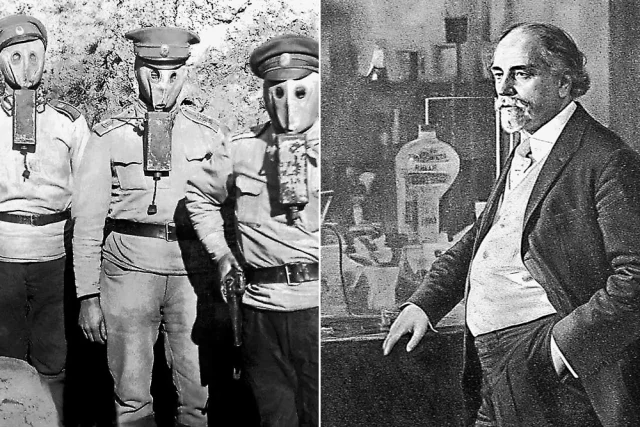 Выдающийся химик-органик, академик Николай Дмитриевич Зелинский. Наиболее известен как изобретатель первого эффективного противогаза.