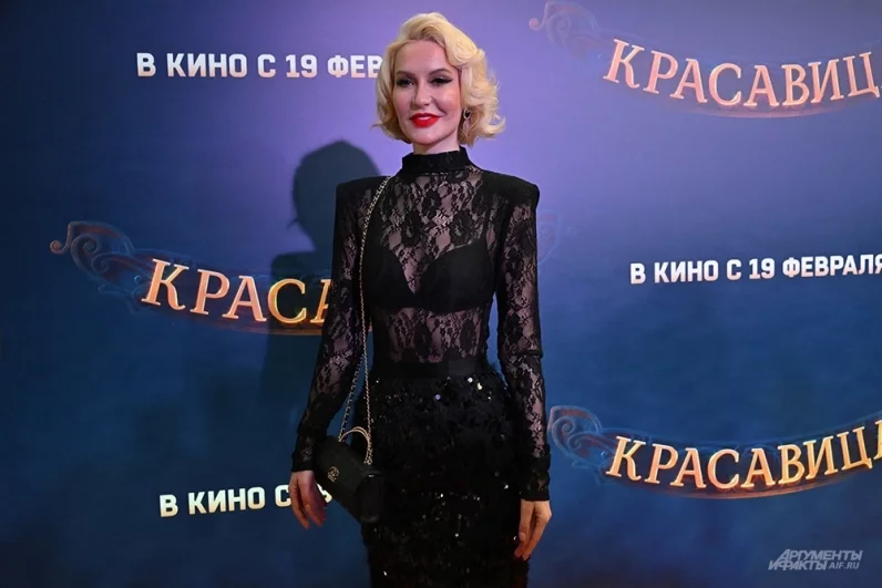 Певица Таша Белая на премьере фильма «Красавица».