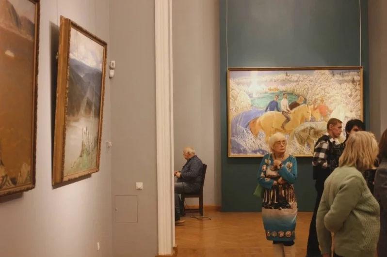 Большой раздел выставки посвящен портретной живописи.