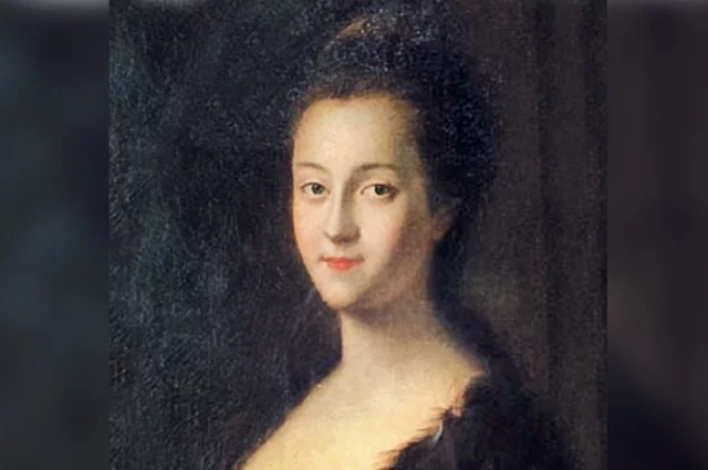 Екатерина II после приезда в Россию, портрет кисти Луи Каравака.