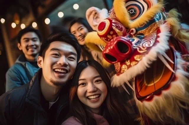 В Поднебесной новый год празднуют больше недели. Семьи собираются все вместе