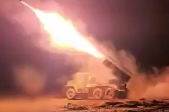 СЗО «Град» на боевой позиции. 