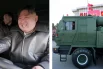 Ким Чен Ын проехал за рулем новой крупнокалиберной РСЗО.