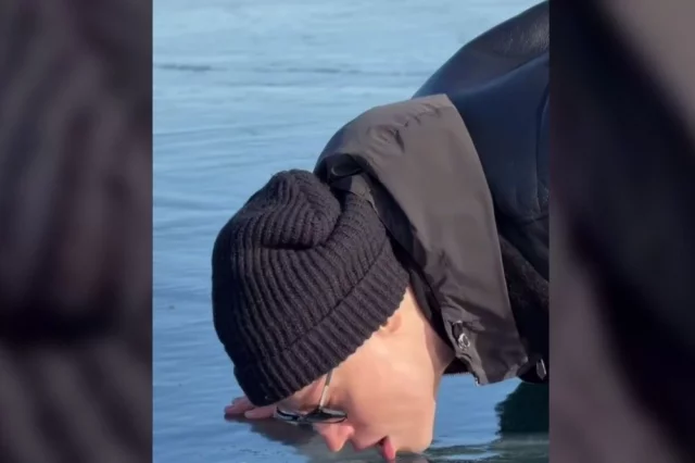 SHAMAN полизал лед на Байкале