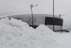 Снег у ледовой арены в Нижнем Новгороде.