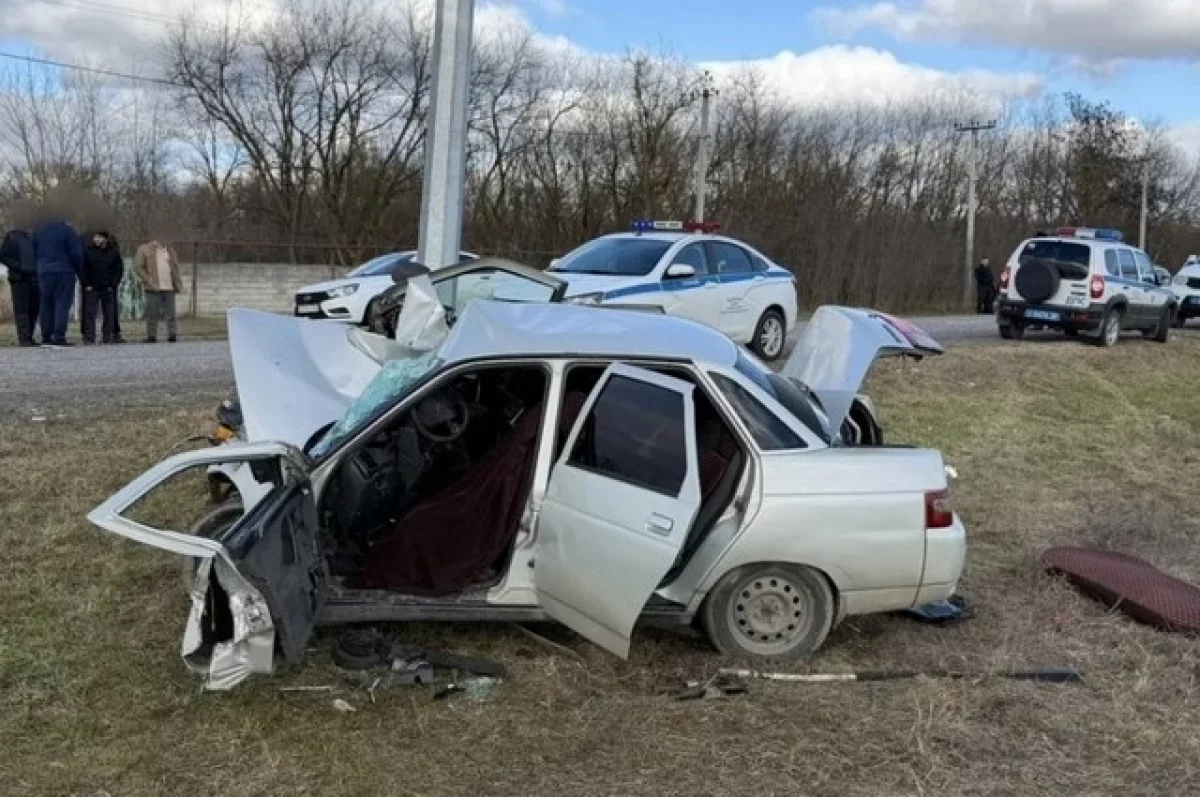 Водитель погиб после наезда на опору ЛЭП в Курском округе Ставрополья