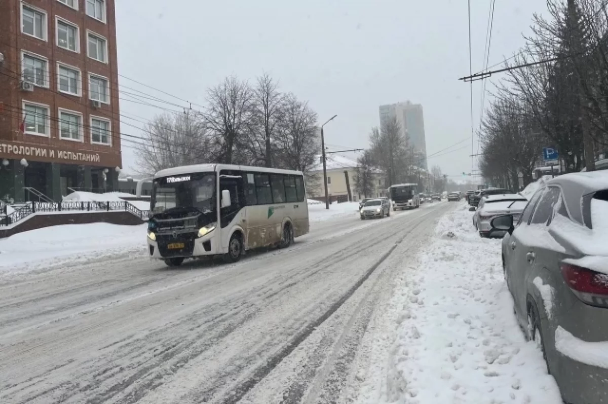 В Тульской области в авариях во время снегопада никто не пострадал