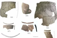 Осколки керамической посуды из неолитических поселений Байкало-Енисейской Сибири