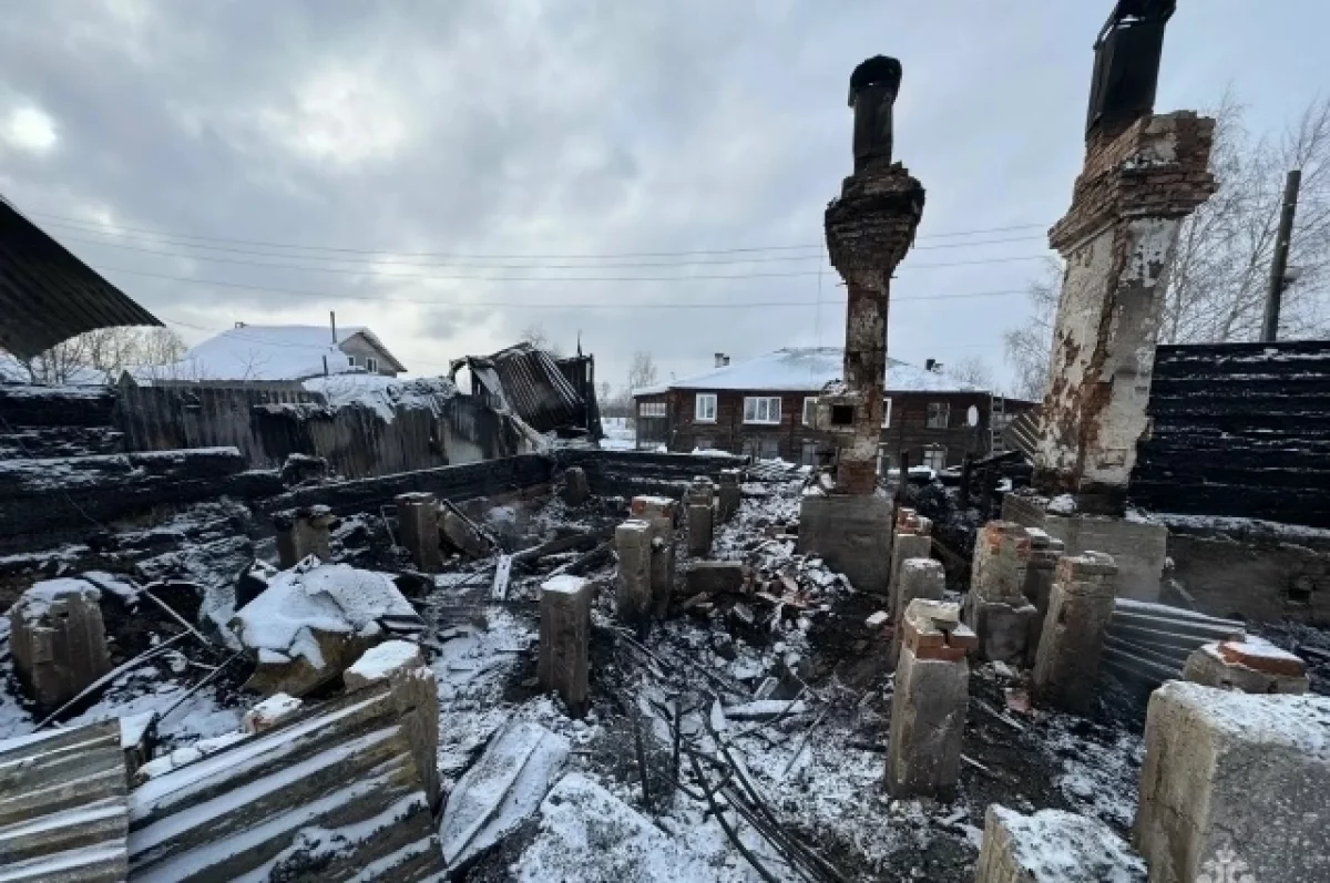 Тела ребёнка и взрослого нашли в сгоревшем доме в Пермском крае