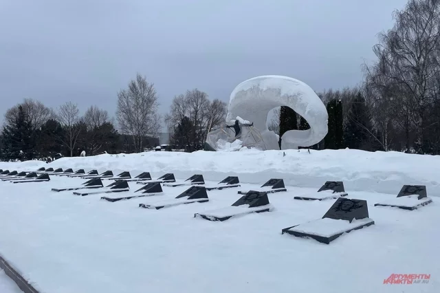 Монумент ликвидаторам аварии на ЧАЭС в Северо-Западном округе Москвы на Митинском кладбище. 