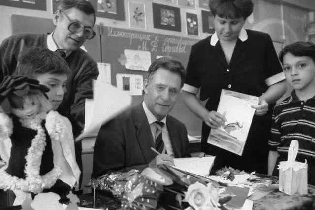 Встреча с читателями в детской библиотеке города Иркутска.