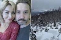 Сергей и Ирина Усольцевы и фото с места поисков.