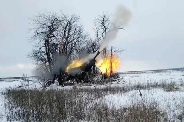 Работа расчёта САУ «Мста-Б» на Ореховском направлении. 