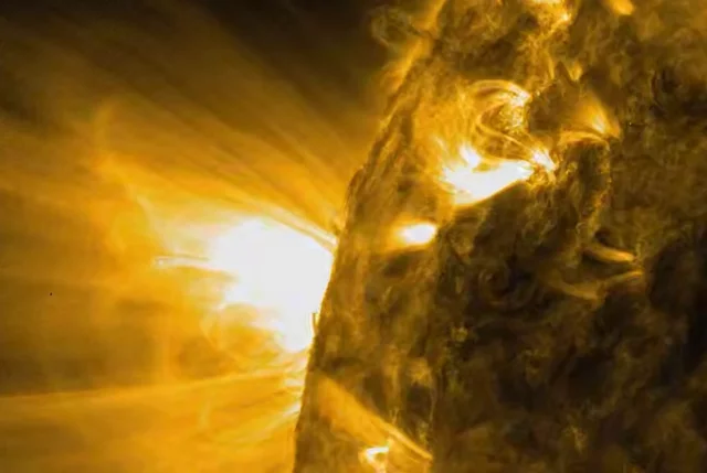 Снимок возрастающей активности Солнца