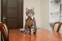 Ф.Ф. Пчелкин иногда носит галстуки.