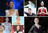 Евгения Медведева, Анна Щербакова, Алена Косторная, Аделия Петросян, Алина Загитова, Камила Валиева, Елизавета Туктамышева,  Александра Трусова.