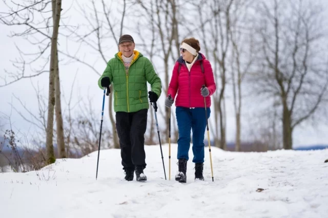 Северная или скандинавская ходьба с палками становится все популярней.
