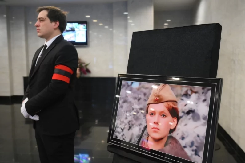 Церемония прощания с актрисой Ириной Шевчук в Москве.