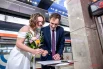 На станции БКЛ церемония бракосочетания 1 марта прошла впервые.