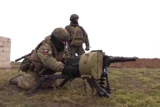 Работа штурмовиков на полигоне в Запорожской области.