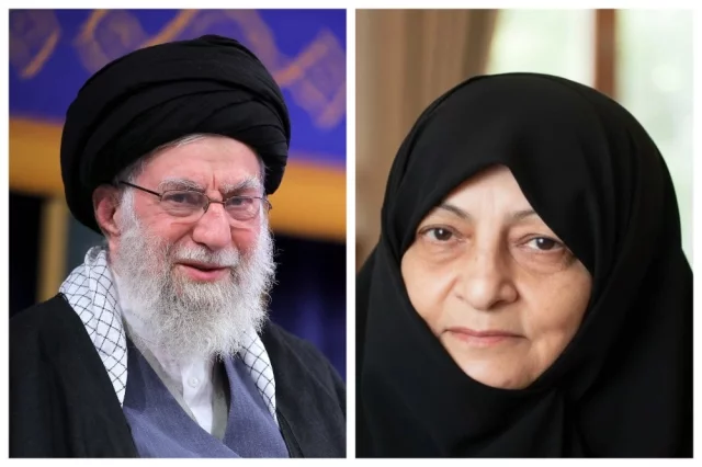 Али Хаменеи и его супруга Мансуре Ходжасте Багерзаде.