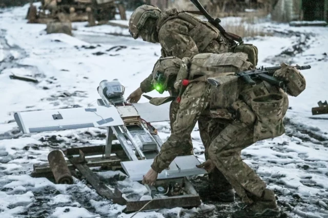 Боевая работа расчета БПЛА «Молния-2» группировки войск «Центр» ВС РФ.