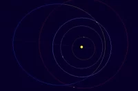 Общий вид орбиты 2026 CX4.