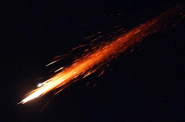 Ракета, запущенная из Ирана.