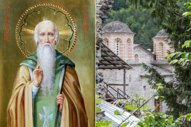 Тимофей родился в Италии в VIII веке. Он пришел в монастырь «Символы» у горы Олимп, где стал послушником. 