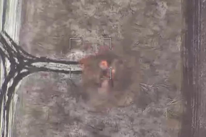 Кадры уничтожения танков ВСУ на Добропольском направлении.