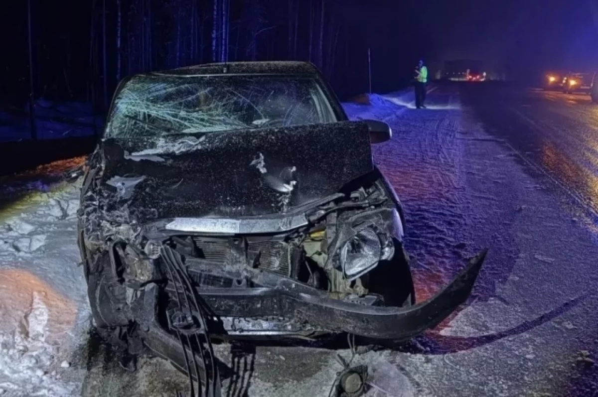 Ребёнок пострадал в ДТП на скользкой дороге в Медвежьегорском округе