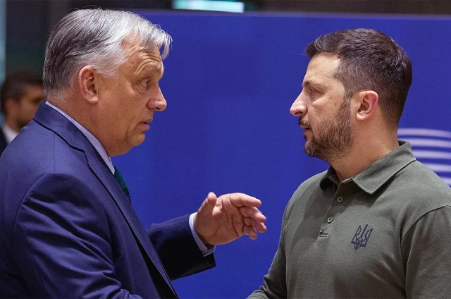 Виктор Орбан и Владимир Зеленский.