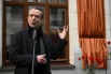 Художественный руководитель театра «Современник» и Московского театра Олега Табакова Владимир Машков на церемония открытия памятной доски в Москве.