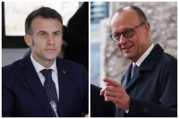 Эммануэль Макрон (слева) готов вмешаться в ситуацию вокруг Ормузского пролива, а Фридрих Мерц пытается дистанцироваться от войны.