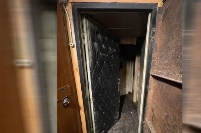 Место пожара на улице Дзержинского. 