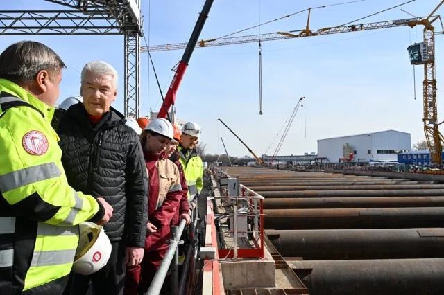 Сергей Собянин присутствовал на завершении проходки первого тоннеля Бирюлевской линии.